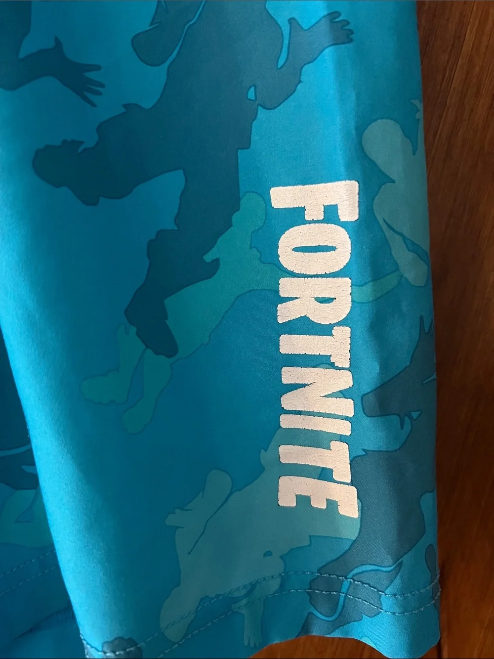 Fortnite Blue Camo Swim Trunks